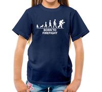 Born To Scontro a Fuoco - T-Shirt - Fuoco Fighter Divertente Love Uomo Donna Job