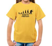 Born To Scontro a Fuoco - T-Shirt - Fuoco Fighter Divertente Love Uomo Donna Job