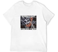 Born to Shit Forced to Wipe T Shirt Men's Summer Pure Cotton Short Sleeves Popular Normal Tops Tees Black L