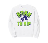 Born to Sip Fun Bere Party Vibes per Le uscite con Gli Amici Felpa
