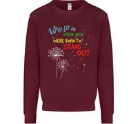 Born To Stand Fuori Autism Asd Uomo Felpa Maglione