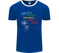 Born To Stand Fuori Autism Asd Uomo Ringer Fotl