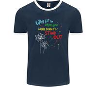 Born To Stand Fuori Autism Asd Uomo Ringer Fotl