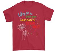 Born To Stand Fuori Autism Asd Uomo T-Shirt 100% Cotone
