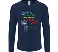 Born To Stand Out Autistico Autism ASD Uomo Manica Lunga T-Shirt