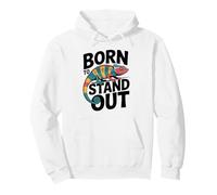 Born to Stand out Camaleonte colorato Lucertola Design Felpa con Cappuccio