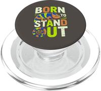 Born to stand out camaleonte divertente rettile design PopSockets PopGrip per MagSafe