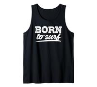 Born to Surf Beach Citazione Summer Vibes Canotta