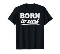 Born to Surf Beach Citazione Summer Vibes Maglietta