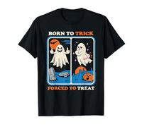 Born To Trick Sarcastic Retro Funny Adult Humor Maglietta