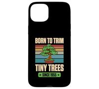 Born To Trim Tiny Trees Since 1955 per compleanno a tema bonsai Custodia per iPhone 15 Plus