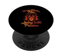 BORN UNDER FIRE LIVING WITH PASSION PopSockets PopGrip Adesivo