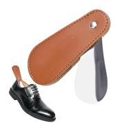 Borna Scarpe - Strumento Di Con Copertura In PU | Per Scarpe Perfetti Per Prendere Stivali Accensione E Spegnimento, Corno Di Da Viaggio, Strumento Per Aiutanti Di, Marrone