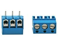 BORNIER A VIS AU PAS DE 7,5 mm 3 POLES - BLEU