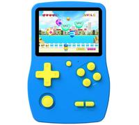 Bornkid Console di gioco portatile a 32 bit, età 4+, per bambini, schermo IPS da 3 pollici con buit in 139 videogiochi HD, sistema di gioco ricaricabile portatile, lettore elettronico di gioco