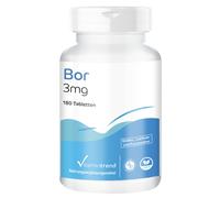 Boro 3 mg - 180 compresse di boro, confezione grande per 1/2 anno | VEGAN | V...