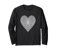 Borobudur a Forma di Cuore Love Java, Indonesia Maglia a Manica