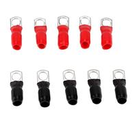 BOROCO Connettore per cavo terminale con giunto in rame per veicoli di medie dimensioni Rosso Nero n. 4