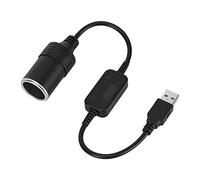 BOROCO Convertitore a Presa Accendisigari per Auto,Accendisigari USB 5V USB Maschio a 12V Femmina,Adattatore per presa accendino per Telecamera Auto GPS E-Dog Telefono Cellulare Tablet