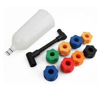 BOROCO Set di 10 Imbuti di Riempimento Dell'Olio, Con Tubo Di Prolunga Girevole E Adattatori per Olio Motore, Utensili Auto
