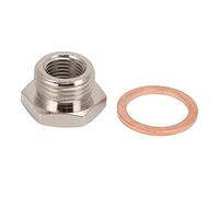 BOROCO Spina per sensore di ossigeno O2, adattatore per sensore di ossigeno in metallo M18x1.5 M12x1.25 Spina per trasduttore O2 Accessorio per auto per moto e altri trasporti