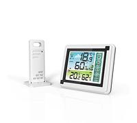 BOROCO Termometro Intelligente EN8822D Termometro per Esterno Wireless per Interni Igrometro Termoigrometro per Tester di Temperatura con Display Digitale a LED con trasmettitore(1)