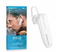Borofone BC36 Lucky Auricolare Bluetooth 5.0 con Microfono Bianco Autonomia 6h