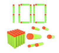 BOROLA Confezione da 100 freccette a ventosa, da 7,2 cm, compatibili con blaster Nerf serie Elite, in morbida schiuma EVA, accessori per pistola giocattolo, per bambini e pratica di tiro (verde)