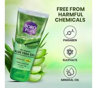 BoroPlus Aloe Vera Gel - 100% organico per pelle e capelli - 150 ml -...