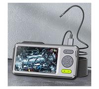 Boroscopio, 108. 0P 5 "IPS Screen 5mm Dual Lens Endoscope ISPEZIONE Camera Impermeabile BoresCope 5m 7 LED Microfono integrato 32 GB