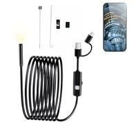 Boroscopio, Endoscopio Snake Inspection Camera, Endoscopio per Smartphone, 1280P HD Telecamera Endoscopica, IP67 Impermeabile Endoscopio, Telecamera Ispezione Tubi, Scope Camera con 6 luci LED
