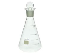 Borosilicato Erlenmeyer Flask 50-1000ml - Matraccio conico for determinazione dello iodio con giunto conico standard(1000ml with 34/35 Stopper)