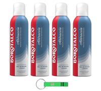 Borotalco Abbraccio - 4 gel doccia cremoso con formula gel - si trasforma in una mousse da 200 ml + portachiavi Beni Culinari