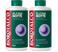 Borotalco, Bagnodoccia Buonanotte Rilassante, con Texture Avvolgente e Profumo di Lavanda Muschiata, Essenza Cremosa, Dona Calma e Relax, Ideale per Fine Giornata, Flacone 500 ml (Confezione da 2)