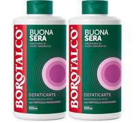Borotalco, Bagnodoccia Buonasera Defaticante, con Particelle Massaggianti Biodegradabili e Profumo di Fiori Aromatici, Texture Cremosa, Dona Relax e Confort, Ideale per la Sera, Flacone 500 ml
