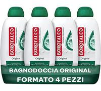Borotalco Bagnodoccia Original, Bagnoschiuma Corpo al Profumo Di Borotalco, Formula con Agenti Idratanti, 4 Flaconi da 600 ml - Esclusiva Amazon