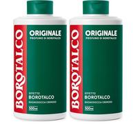 Borotalco, Bagnodoccia Originale, Formula Cremosa, Detergente Corpo per Pelle Morbida e Vellutata, Profumo di Borotalco, Dermatologicamente Testato, Flacone 500 ml (Confezione da 2)