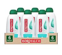 Borotalco Bagnodoccia Rinfrescante Effetto Borotalco sulla Pelle Dermatologicamente Testato Fragranza Muschio Bianco - 6 Flaconi da 600ml