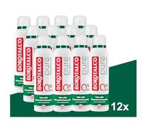Borotalco Deo Pure Original 12 x 150 ml - Spray per il corpo - 48 ore di efficacia - Talc with Essential Molecules - Formula contro sudore e odori - 0% sali di alluminio (ACH) - Uomo e Donna
