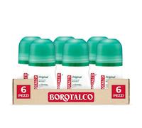 Borotalco Deo Roll-On Originale, Profumo di Borotalco, 50 ml, 6 Pezzi