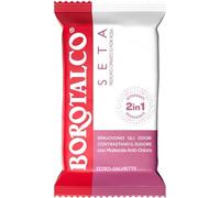 Borotalco, Deo-Salviette Seta 2in1, Salviettine Detergenti e Deodoranti con Molecole Anti-Odore, 48h di Efficacia, Tessuto Naturale, 0% Alcol, Profumo di Fiori Rosa, 12 Pezzi