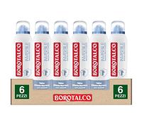 Borotalco Deodorante Deo Spray 48h Invisible No Transfer Profumo Fresco Oceanico con Capture Tecnology Anti-macchie - 6 Flaconi da 150ml