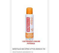 BOROTALCO DEODORANTE INTIMO SPRAY ATTIVO MANDARINO - 150ML PEZZI 3