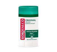 Borotalco Deodorante Originale Stick - 48 Ore di Efficacia - Formula Con Active Crystal Talc per Tripla Protezione Contro il Sudore - 0% Alcol - Uomo
