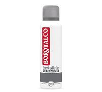 Borotalco, Deodorante Spray Invisible, Anti Macchie, Extra Asciutto, Non Lascia Aloni, Senza Alcool, Profumo Classico di Invisible, Deodorante Uomo e Donna - Flacone da 150 ml
