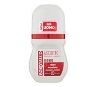 Borotalco, Deodorante Uomo Roll On Asciutto Ambrato, Formula Senza Alcool con Talco Assoluto, Assorbe il Sudore, Profumo Ambrato, 72h di Efficacia - 1 Flacone da 50 ml