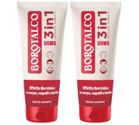 Borotalco Doccia Schiuma Uomo 3 in 1 Ambrato (200mL) 2x200 ml