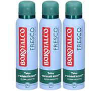 Borotalco Fresco Extra Asciutto Talco Fresco 3x150 ml