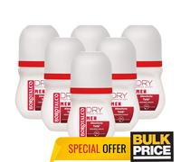 Borotalco Men Ambra Asciutto Deodorante 6-pack 50ml Anti-wetness, Ambra Aroma