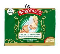 Borotalco Roberts - 6 sapone per le mani, 2 x 100 g, con aloe vera